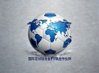 国际足球联合会FIFA合作伙伴Logo - 足球与全球地图结合的标志